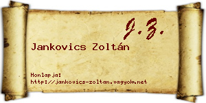 Jankovics Zoltán névjegykártya